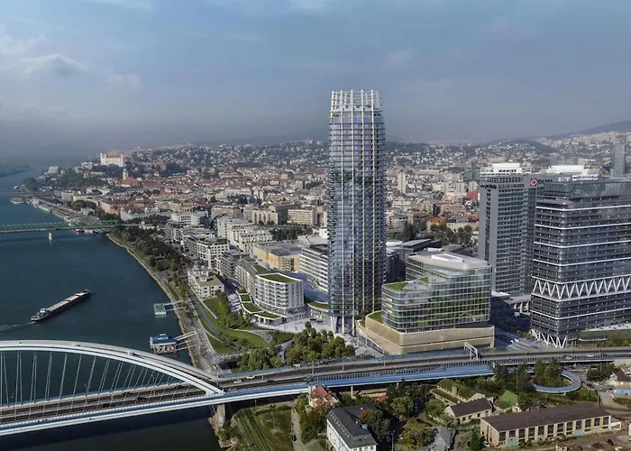 20th Floor Luxury - River & Castle View Pressburg